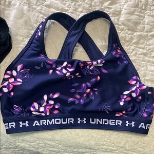 Under Armour Purple and Pink Sports Bra Racerback Support